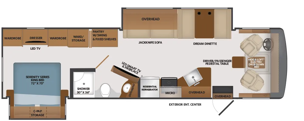 Fleetwood Fortis 34MB floor plan