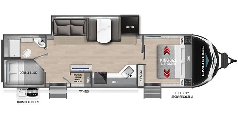 Cruiser RV Embrace EL284 floor plan