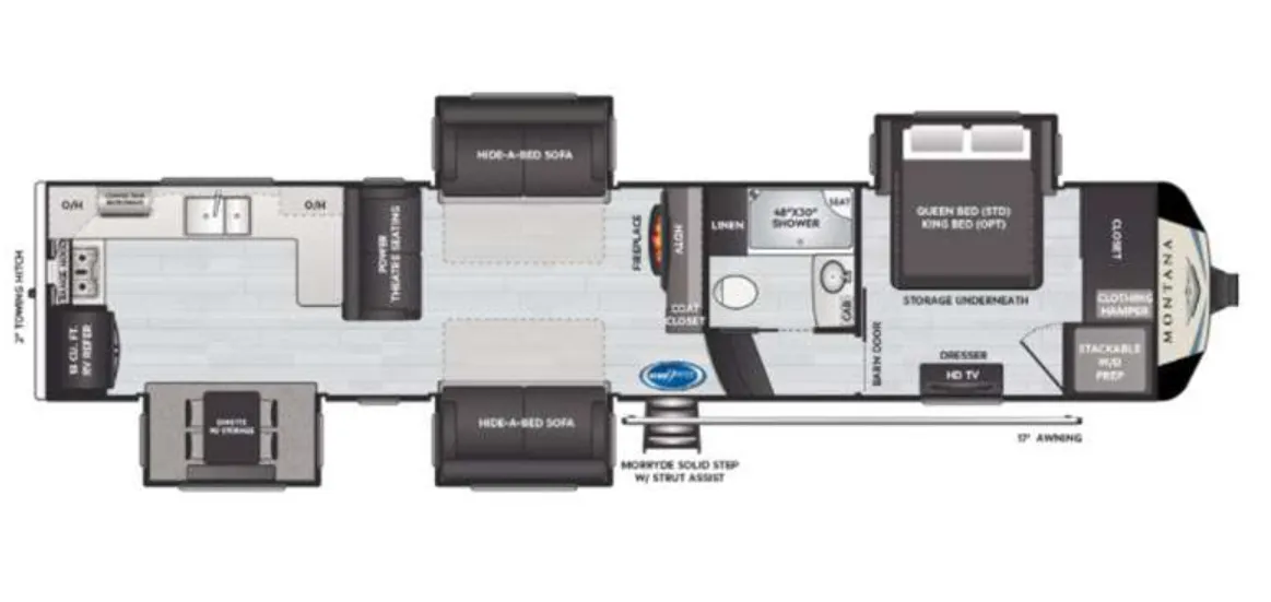 Keystone Montana 3700LK floor plan