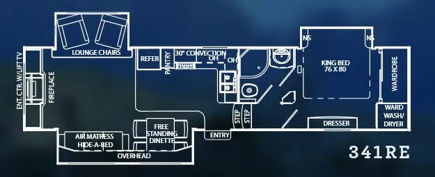 Coachmen Brookstone 341RE floor plan