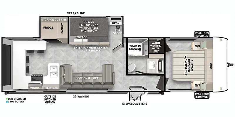 Forest River Salem Northwest 29VIEW floor plan
