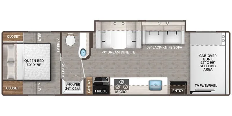 Thor Motor Coach Freedom Eddie Bauer 31EB floor plan