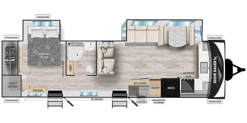 Heartland Eddie Bauer 33FK floor plan