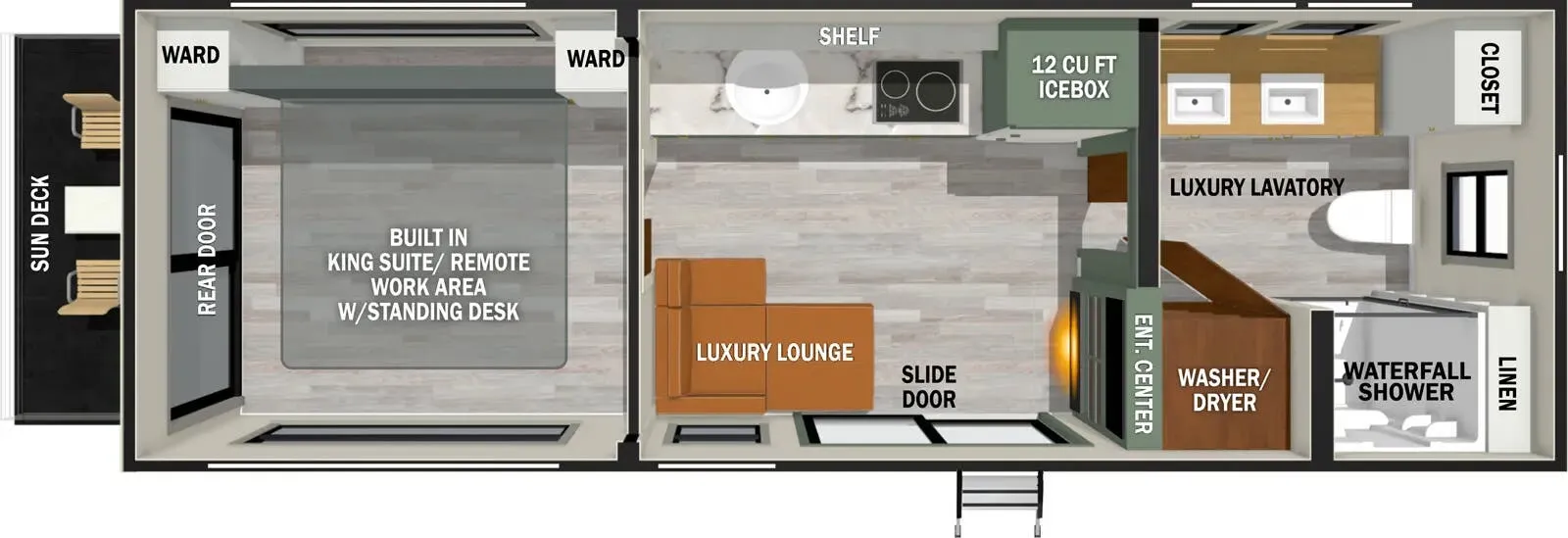 Forest River No Boundaries RVS1 floor plan