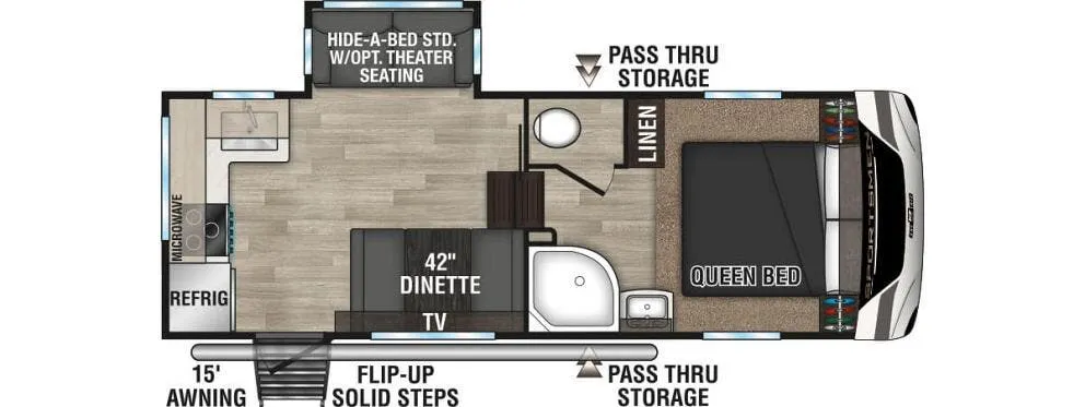 K-Z Sportsmen 231RK floor plan