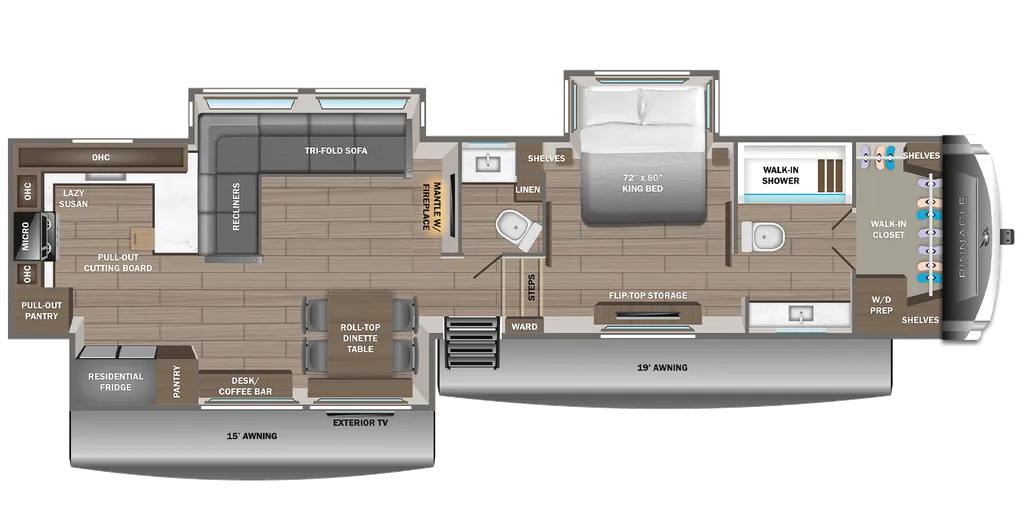 2026 Jayco Pinnacle 38FBRK floor plan