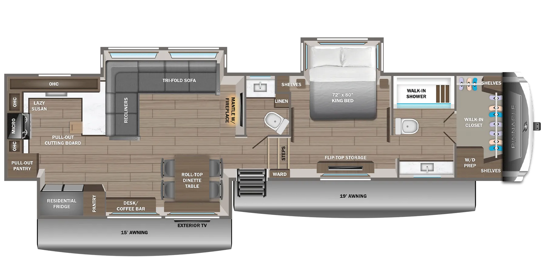 2026 Jayco Pinnacle 38FBRK - Floor plan