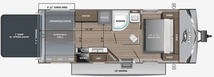 Jayco Jay Flight SLX 236THW floor plan