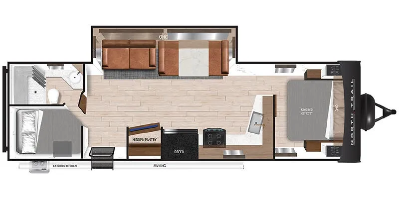 2025 Heartland North Trail Ultra-Lite NT 2903-BH - Floor plan