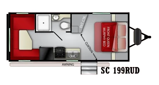 Cruiser RV Shadow Cruiser 199RUD floor plan