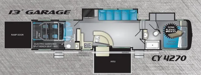 Heartland Cyclone 4270 floor plan