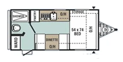 Forest River Viking Saga 16SFB floor plan