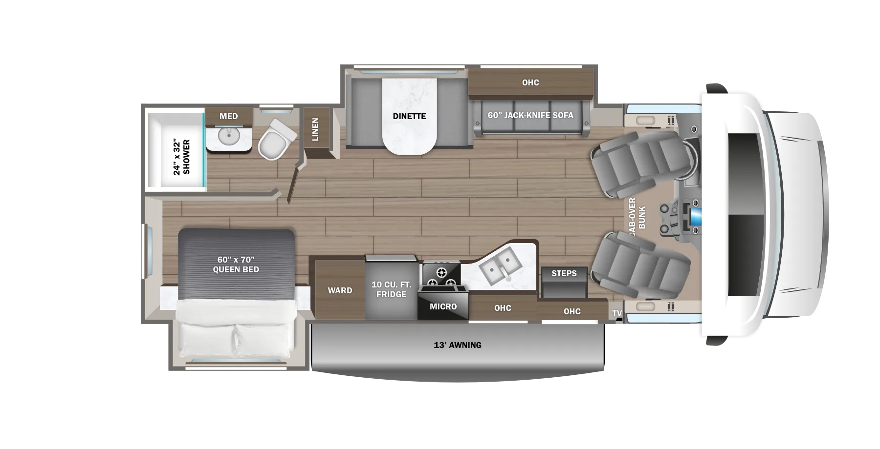 Jayco Redhawk 26XD floor plan