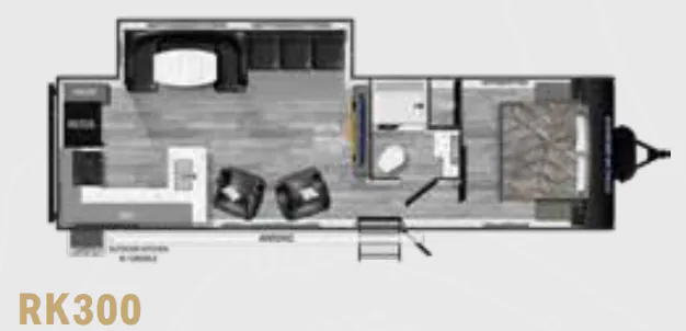 Heartland Pioneer RK300 floor plan