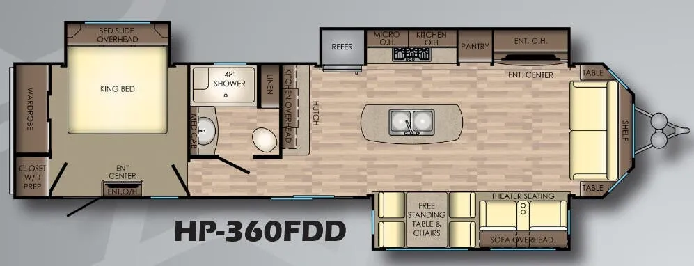 CrossRoads Hampton HP-360FDD floor plan