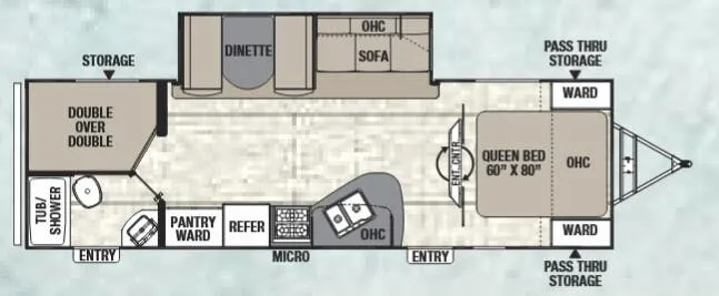 Coachmen Freedom Express Liberty Edition 282 BHDSLE floor plan