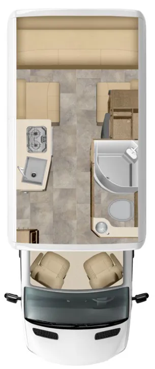 Pleasure-Way Plateau XLTS BASE floor plan