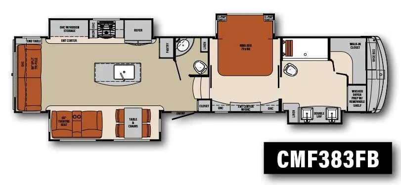 Palomino Columbus 1492 CMF383FB floor plan