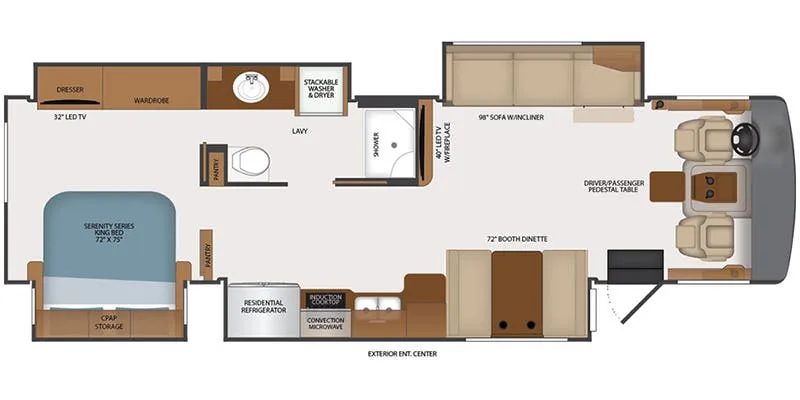 Fleetwood Southwind 36P floor plan