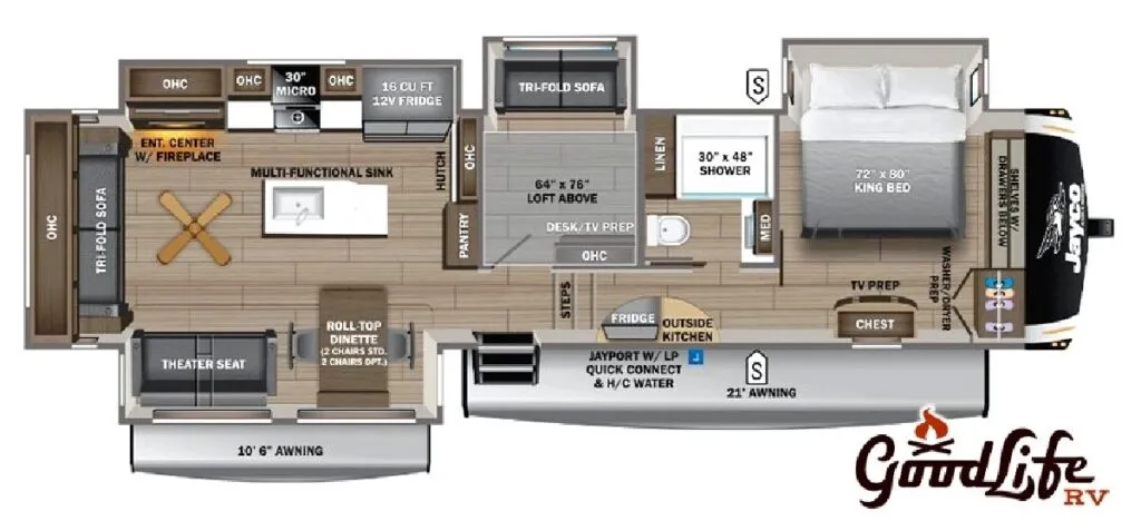 2026 Jayco Eagle 355MBQS - Floor plan