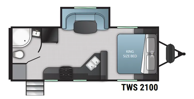 Cruiser RV Twilight Signature TWS 2100 floor plan