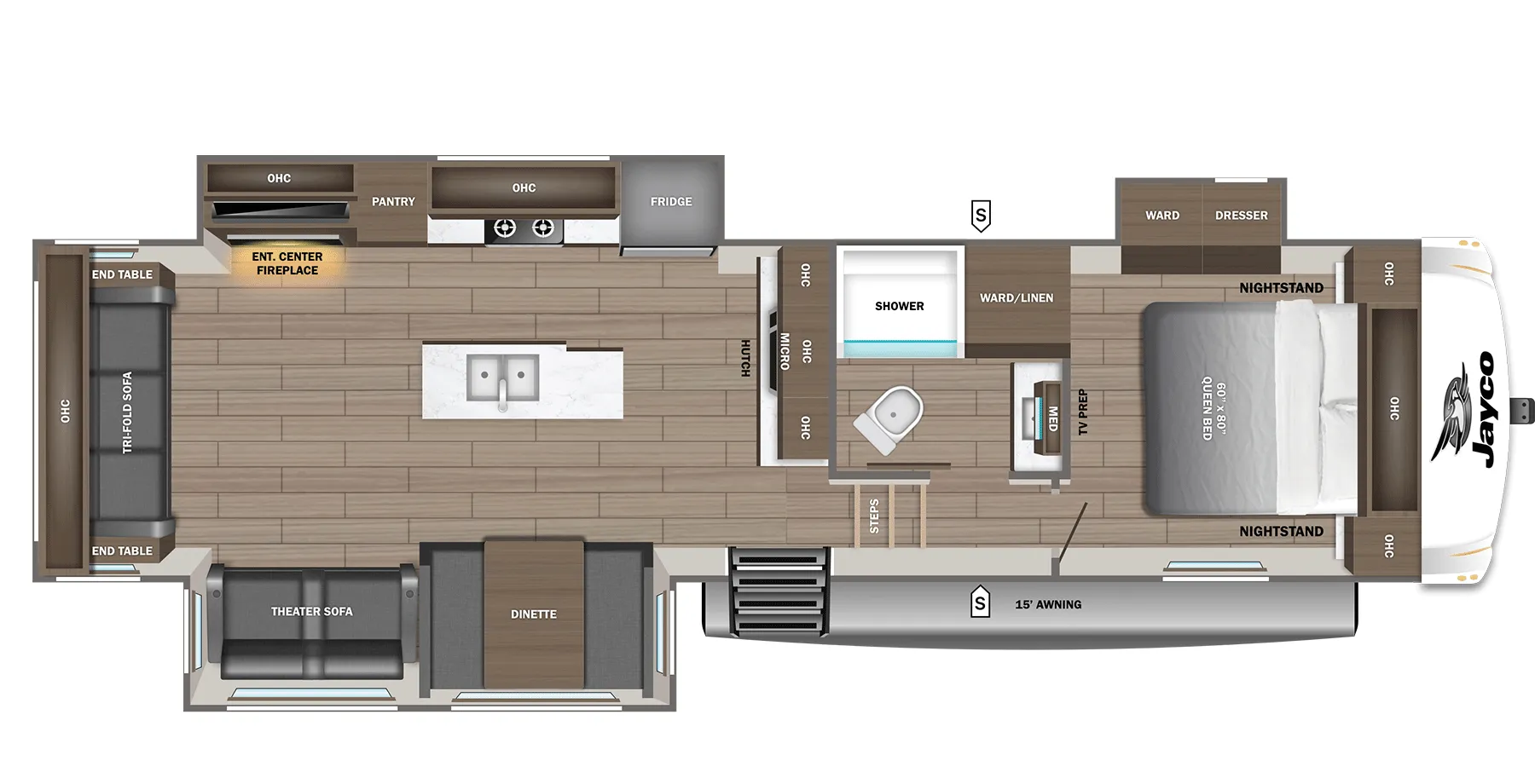 2026 Jayco Eagle 30RLT - Floor plan