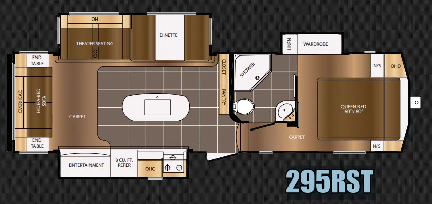 2017 Prime Time Crusader 295RST floor plan