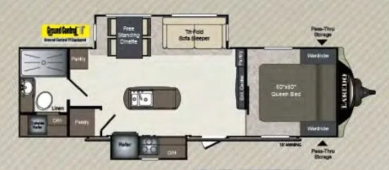 Keystone Laredo 280RB floor plan