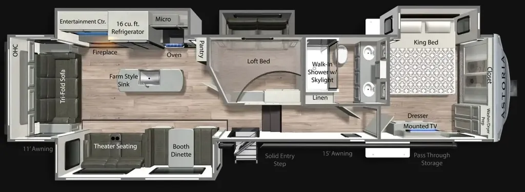 2022 Dutchmen Astoria 3553MBP floor plan