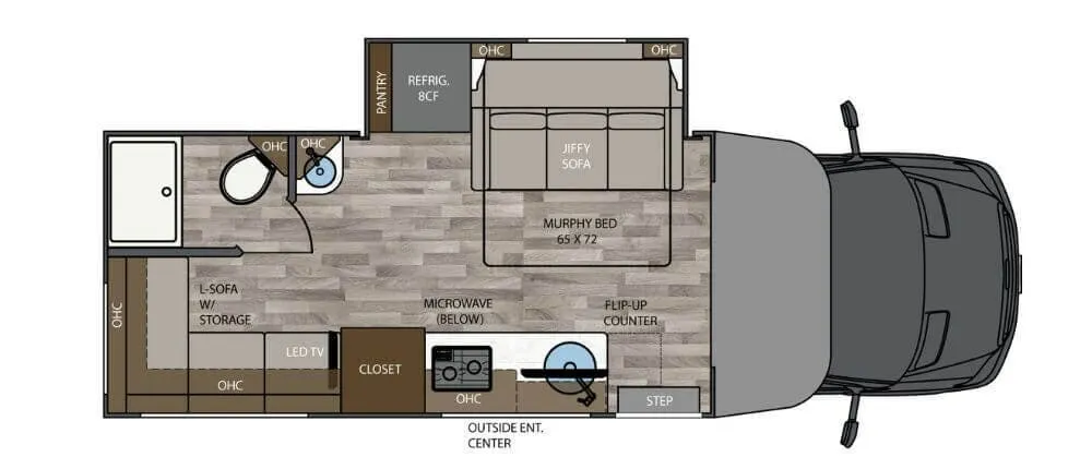 2025 Renegade RV Vienna 25DLN - Floor plan