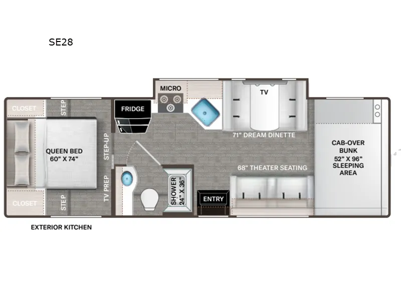 2026 Thor Motor Coach Pasadena SE SE28 - Floor plan