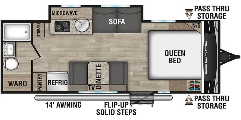 K-Z Escape E211RB floor plan