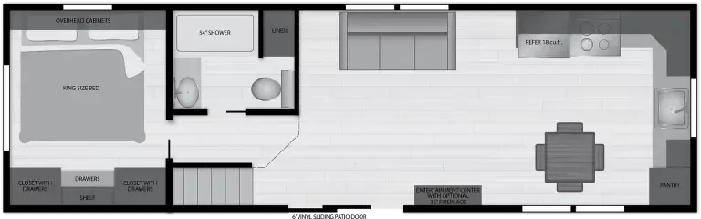 2025 Kropf Industries Lakeside Series 8155 - Floor plan