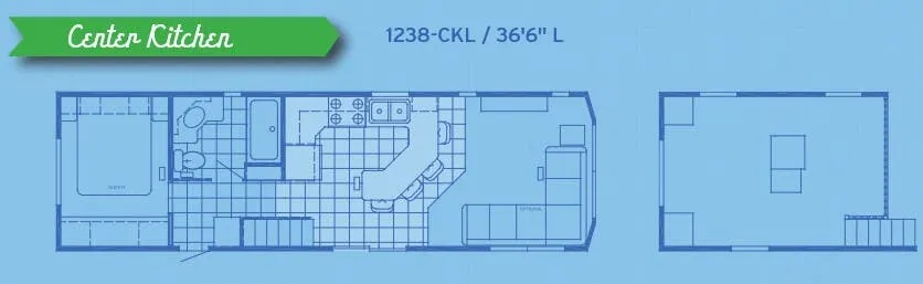 Canterbury RV Parkvue 1238-CKL floor plan