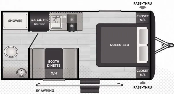 2025 Keystone Springdale Mini 1700FQ - Floor plan
