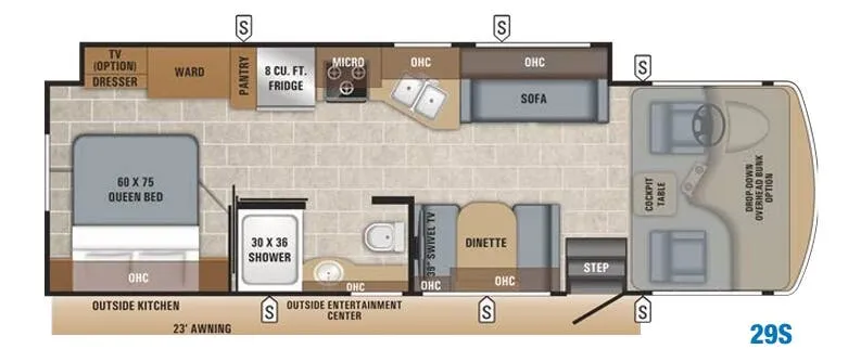 Jayco Alante 29S floor plan