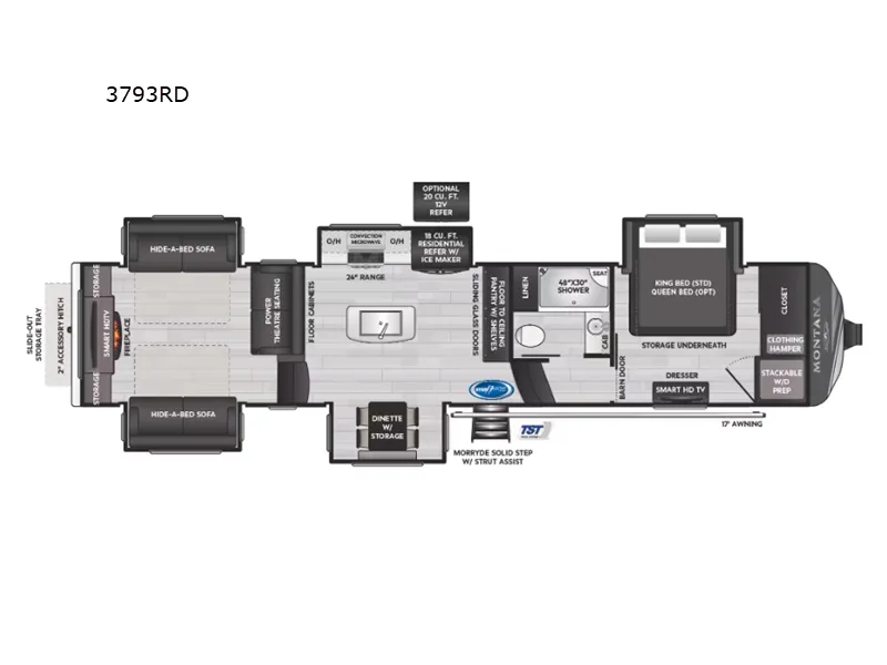 2024 Keystone Montana 3793RD floor plan