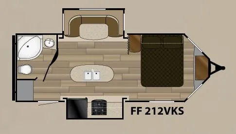 Cruiser RV Fun Finder Xtreme Lite 212VKS floor plan