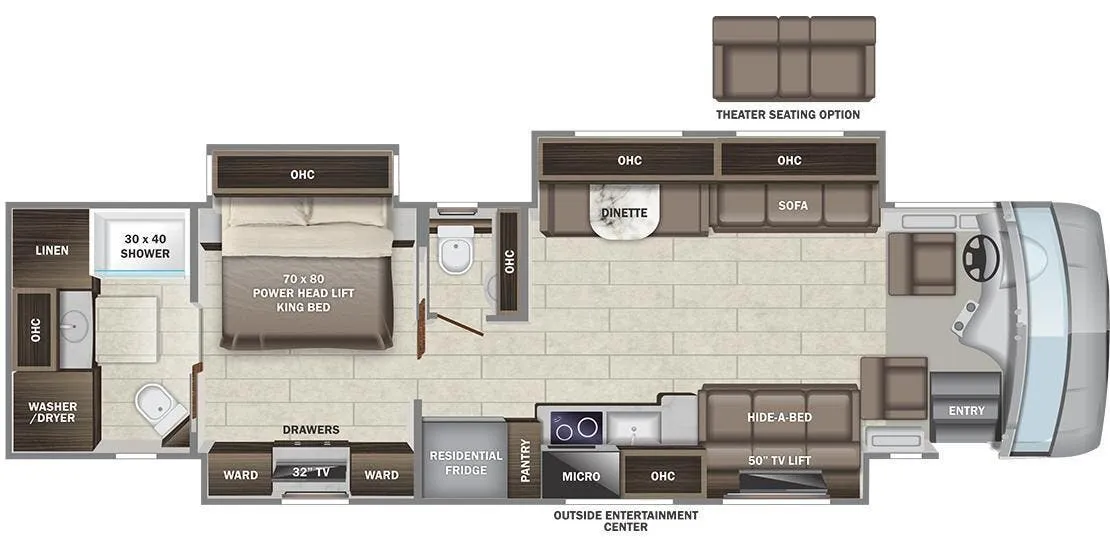 Entegra Coach Reatta 39T2 floor plan