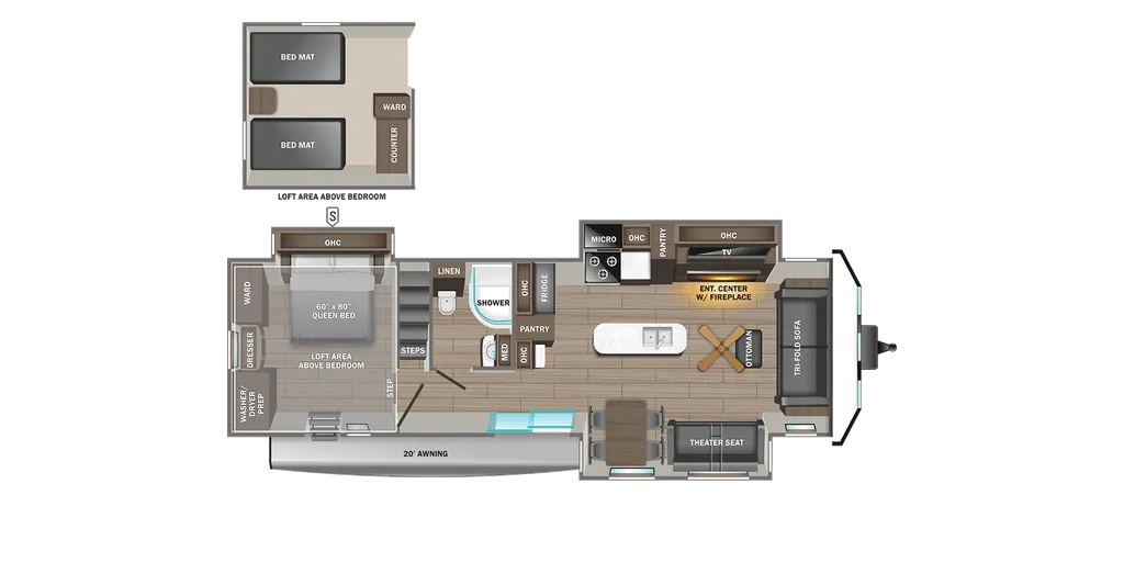 2025 Jayco Jay Flight Bungalow 40LOFT floor plan