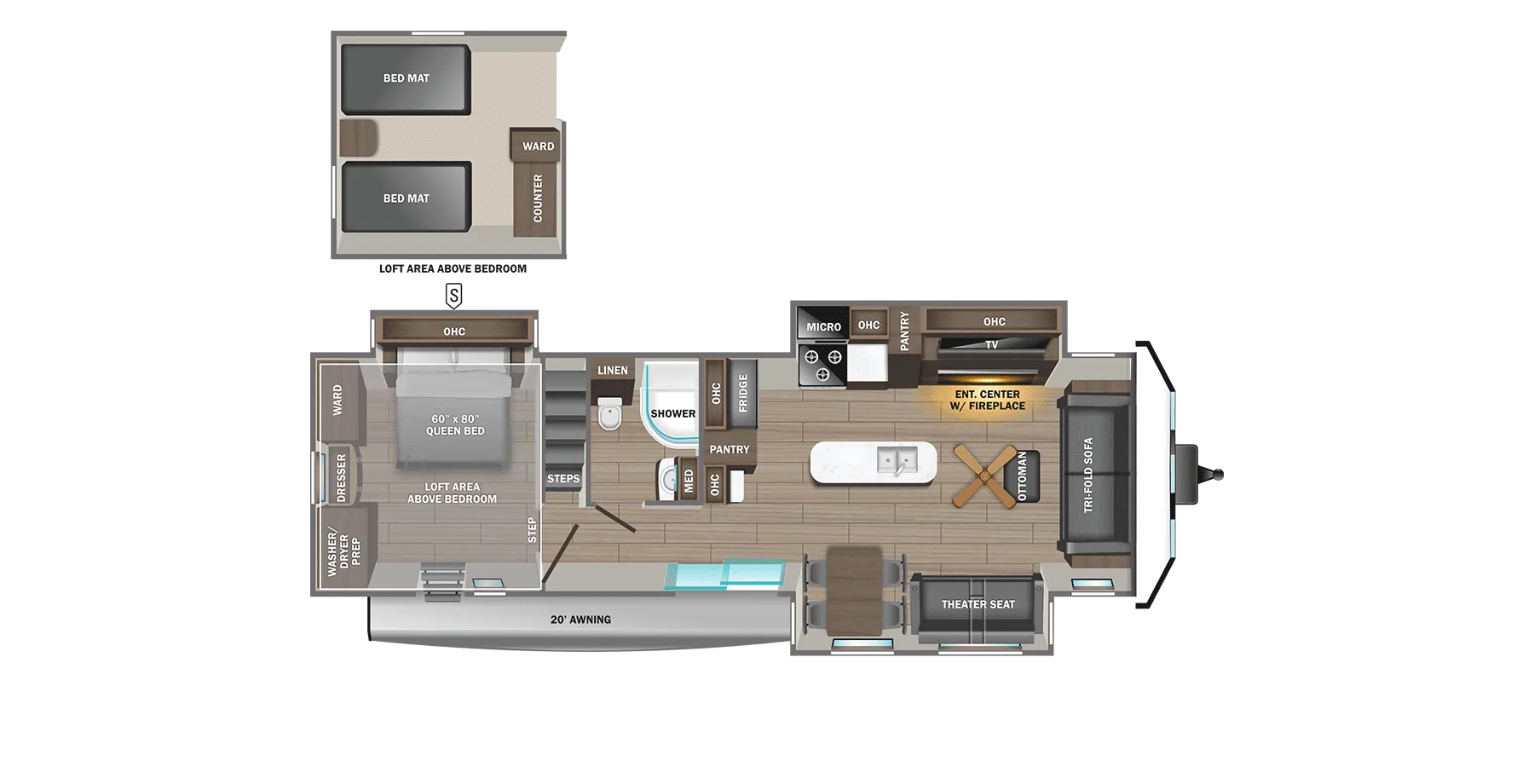 2025 Jayco Jay Flight Bungalow 40LOFT - Floor plan