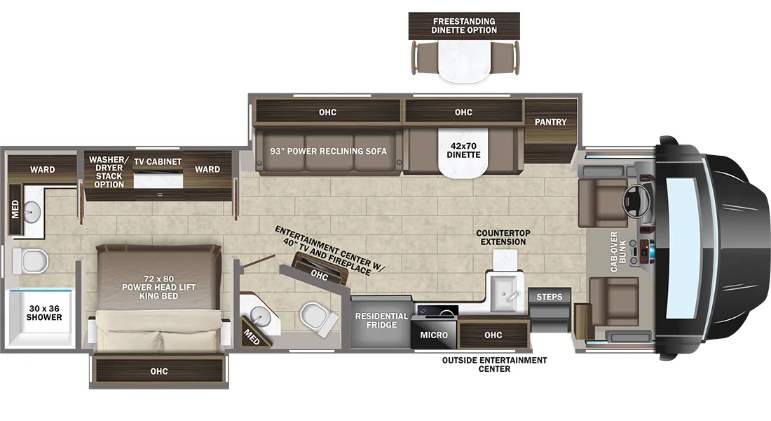 2023 Entegra Coach Accolade XL 37K - Floor plan