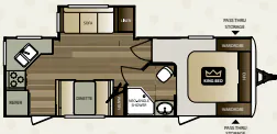 Keystone Cougar Half-Ton 24SABWE floor plan