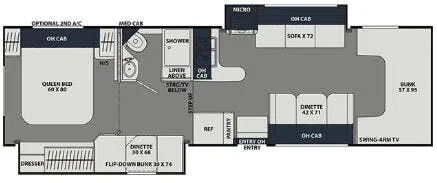 Coachmen Leprechaun 30BH floor plan