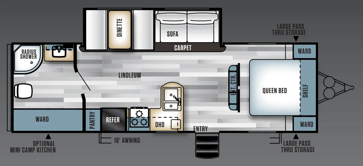 Forest River Salem 27RBSS floor plan