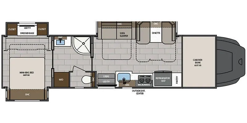 Renegade RV Classic 38CSB floor plan