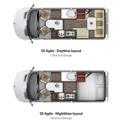 Roadtrek SS Agile Base floor plan