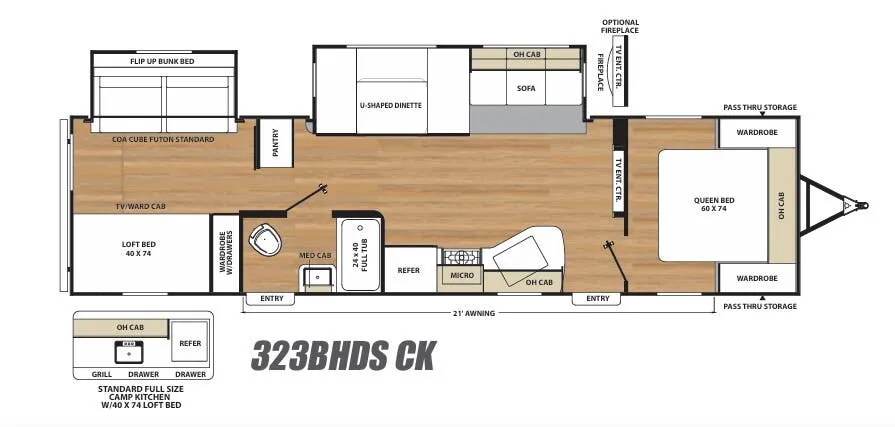 Coachmen Catalina Legacy Edition 323BHDSCK floor plan