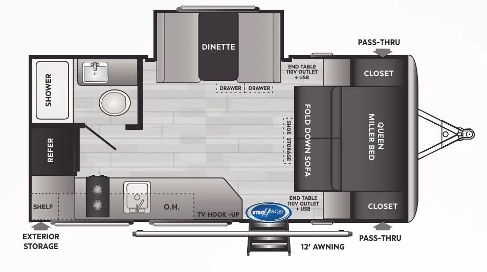 Keystone Springdale Mini 1740RK floor plan
