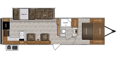 2020 Forest River Wildcat 311RKS floor plan